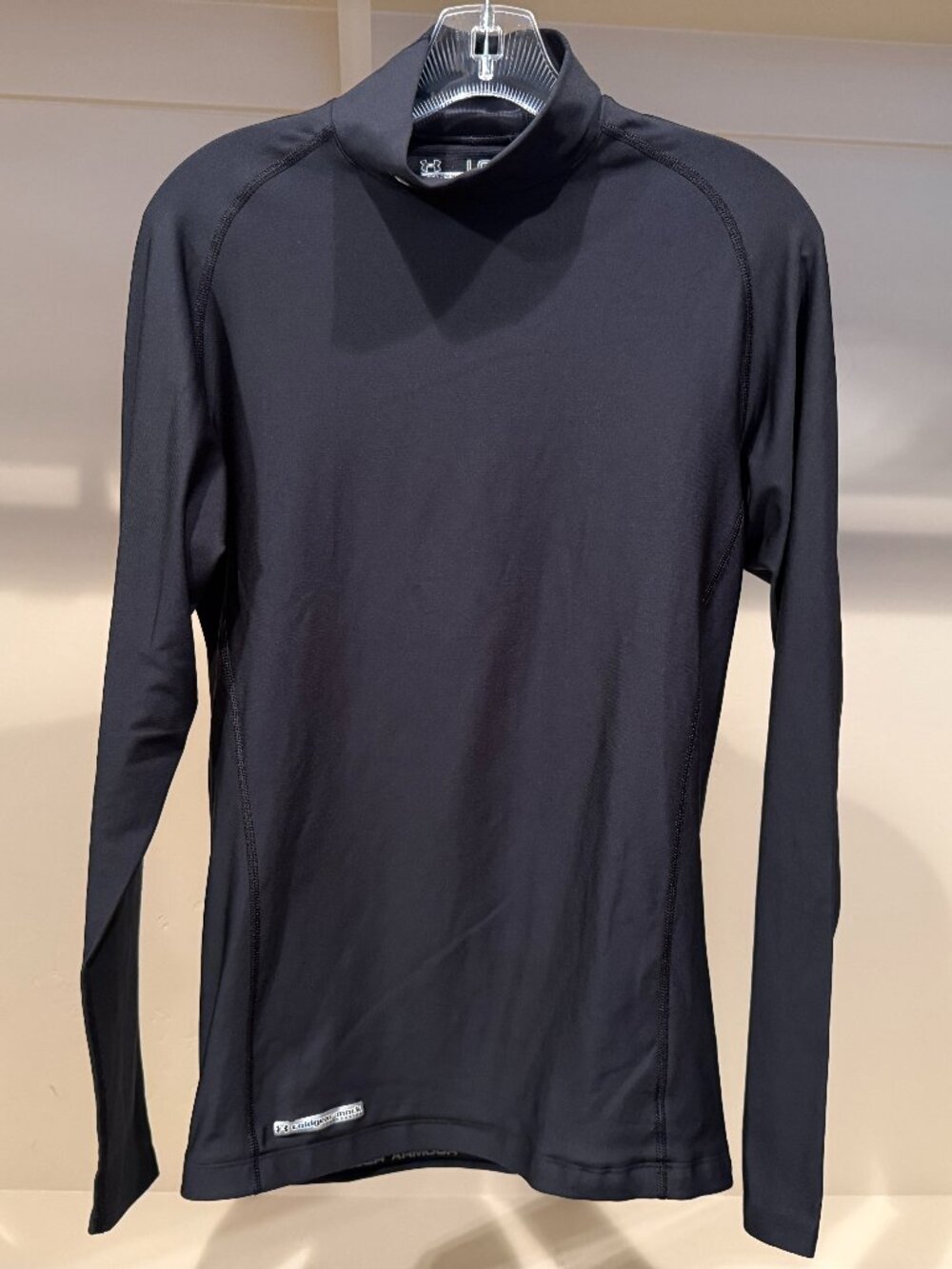 Under Armour Black Cold Gear Compression Long Sleeve Size Large